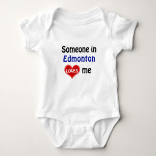 Someone in Edmonton loves me Baby Bodysuit