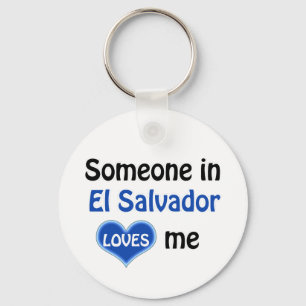 Someone in El Salvador loves me Keychain