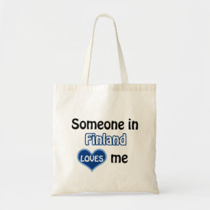 Someone in Finland loves me Tote Bag