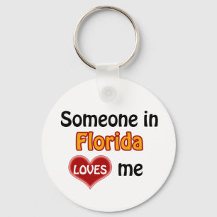 Someone in Florida Loves me Keychain