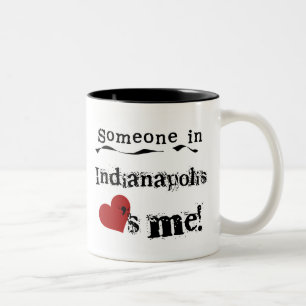 Someone in Indianapolis Two-Tone Coffee Mug