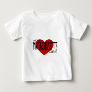 Someone in Massachusetts Loves Me Baby T-Shirt