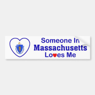 Someone In Massachusetts Loves Me Bumper Sticker