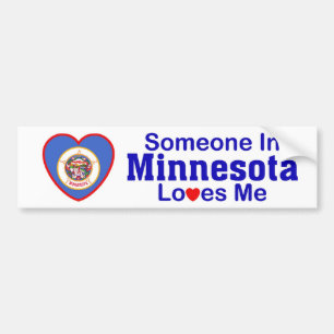 Someone In Minnesota Loves Me Bumper Sticker
