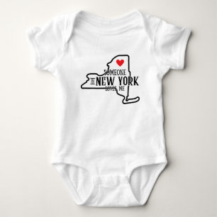 Someone in New York Loves Me Baby Bodysuit