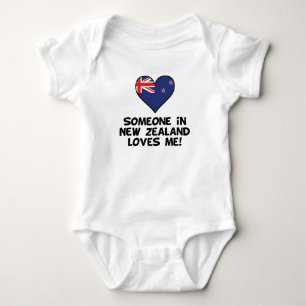 Someone In New Zealand Loves Me Baby Bodysuit