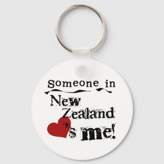 Someone In New Zealand Loves Me Keychain