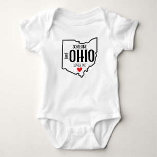 Someone in Ohio Loves Me Baby Bodysuit