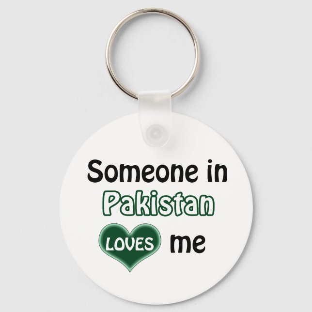 Someone in Pakistan Loves me Keychain (Front)