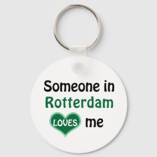 Someone in Rotterdam loves me Keychain