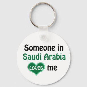 Someone in Saudi Arabia Loves me Keychain