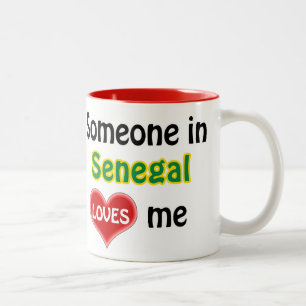 Someone in Senegal loves me Two-Tone Coffee Mug