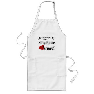 Someone In Singapore Loves Me Long Apron