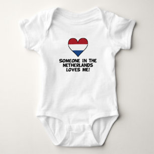 Someone In the Netherlands Loves Me Baby Bodysuit