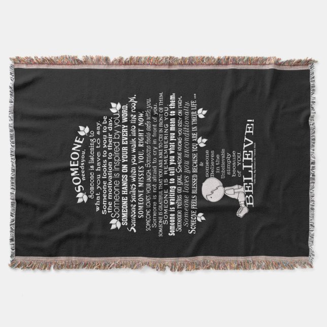 SOMEONE Tree Throw Blanket (Front)