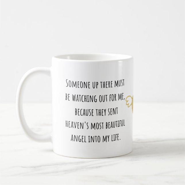 Someone Up There Must Be Watching Friendship  Coffee Mug (Left)
