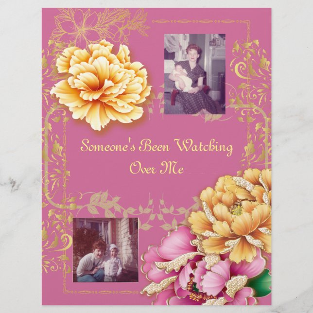Someone's Been Watching Over Me Poem Paper (Front)