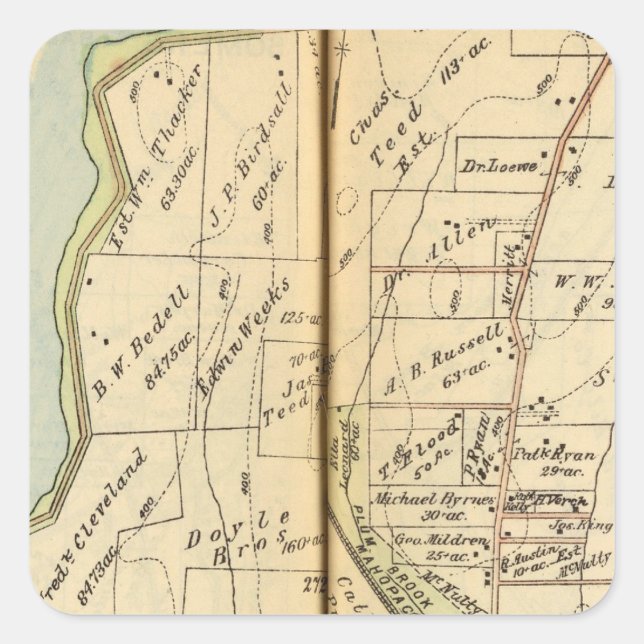 Somers, New York Square Sticker (Front)