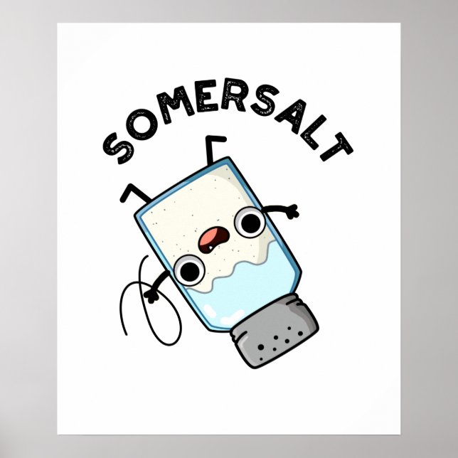 Somersalt Cute Somersault Salt Pun Poster (Front)