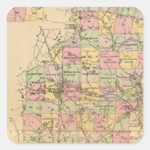 Somerset Co, Maine Square Sticker