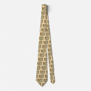 Somerset County England Old Antiquarian Atlas Map Tie