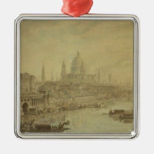 Somerset House, St. Paul's Cathedral and Blackfria Metal Ornament