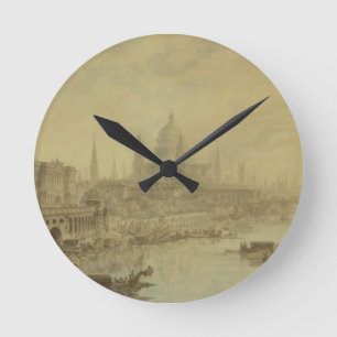 Somerset House, St. Paul's Cathedral and Blackfria Round Clock