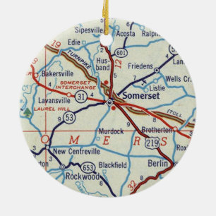 Somerset PA Ceramic Ornament