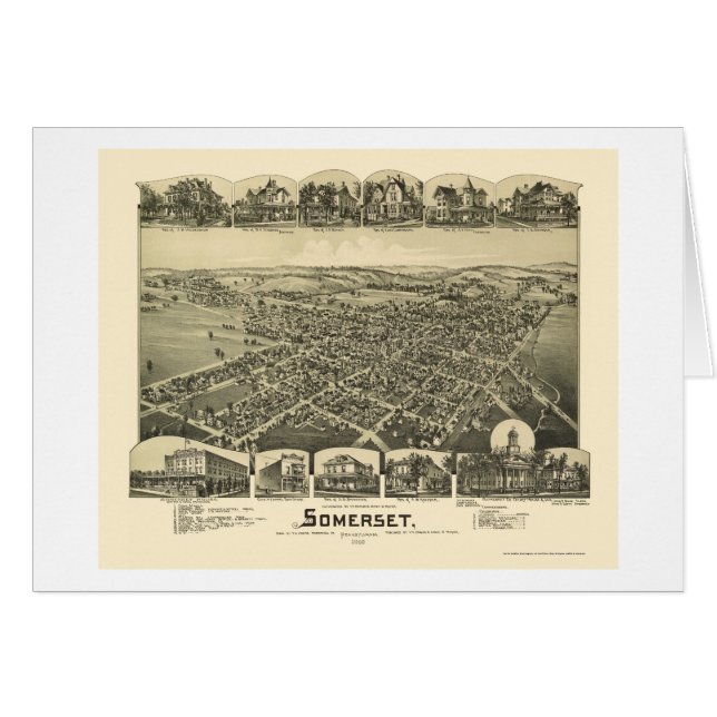 Somerset, PA Panoramic Map - 1900 (Front Horizontal)