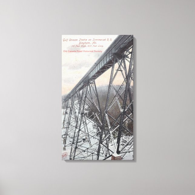 Somerset Railroad Trestle Canvas Print (Front)