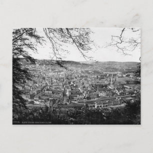 Somerset, U.K., Bath City panorama c1895 Postcard