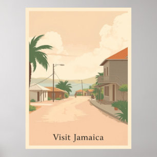 Somerset Village, Jamaica – Rural Village Vintage Poster