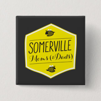 Somerville Moms Logo Button Black