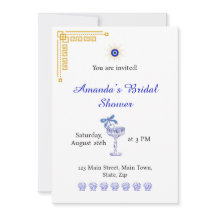  Something Blue and Greek Bridal Shower