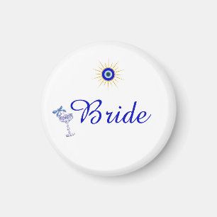 Something Blue and Greek Bridal Shower Magnet