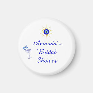 Something Blue and Greek Bridal Shower Magnet