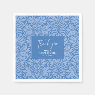 Something blue before i do blue bridal shower napkin