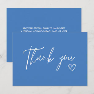 Something blue before i do blue bridal shower thank you card