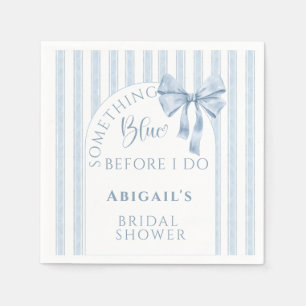 Something Blue Before I Do Bow Napkin