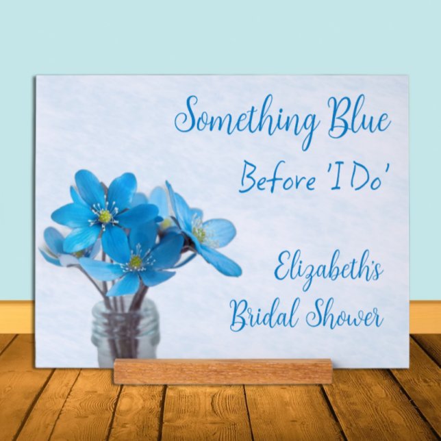 Something Blue Before I Do Bridal Shower Acrylic Sign (Creator Uploaded)