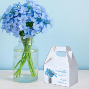 Something Blue Before I Do Bridal Shower Favor Box