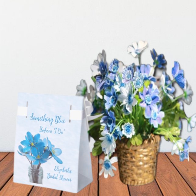 Something Blue Before I Do Bridal Shower Favor Box (Creator Uploaded)