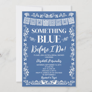Something Blue Before I Do Bridal Shower Invitation