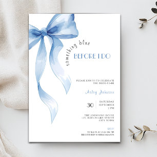 Something Blue before I Do Bridal Shower Invitation