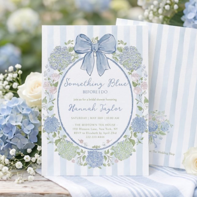 Something Blue Before I Do Bridal Shower Invitation (Creator Uploaded)