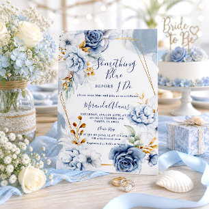 Something Blue Before I do Bridal Shower Invitation