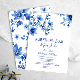 Something Blue Before I do Bridal Shower Invitation