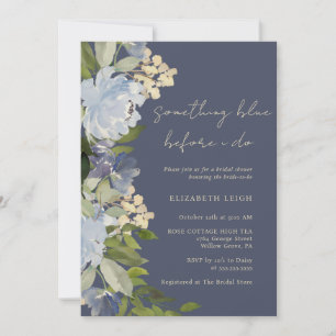 Something Blue Before I Do Bridal Shower Invitation
