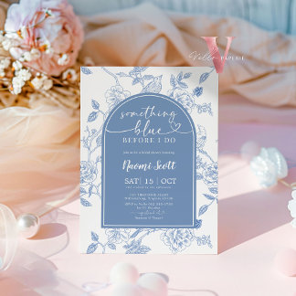 Something Blue Before I Do Bridal Shower Invite
