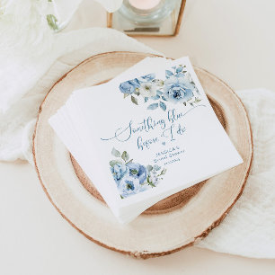 Something blue before I do bridal shower Napkin